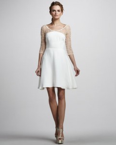 Nha Khanh sheer polka-dot-sleeve dress ($525); buy via Neiman Marcus